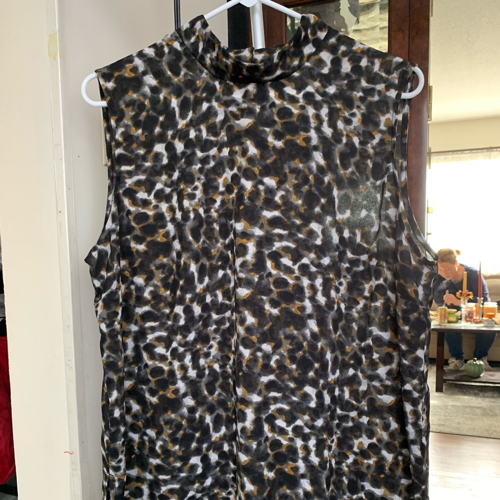 Prologue Sleeveless Animal Print Top
